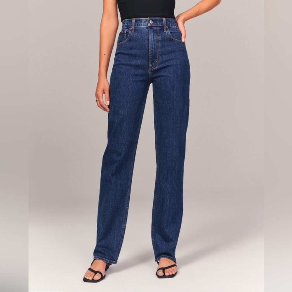 Abercrombie 90s straight Ultra High rise